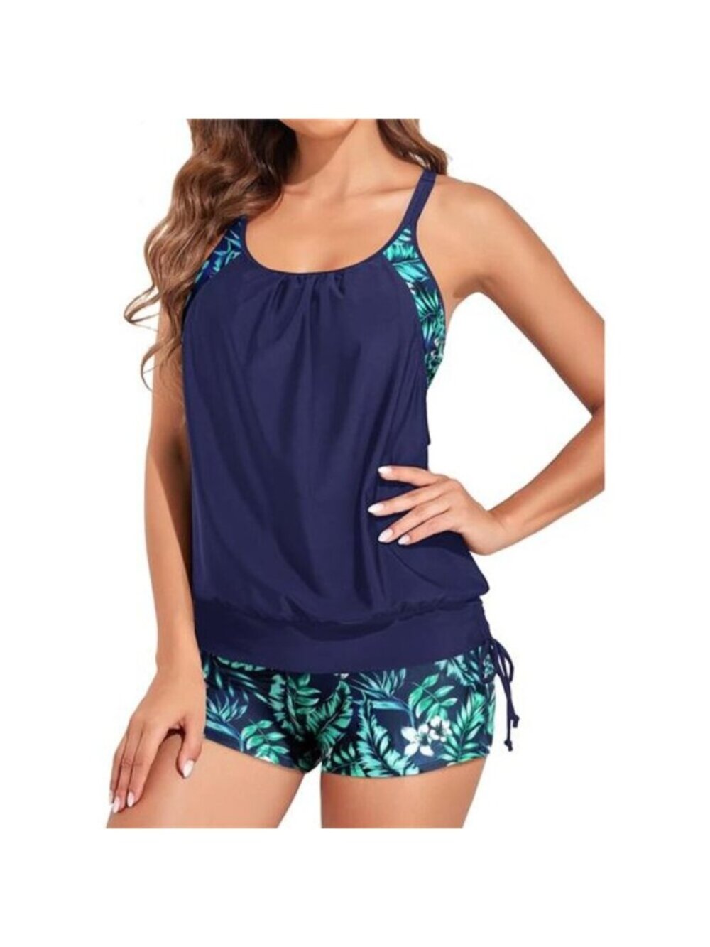 Women's Tankini Swimsuit Two Piece Tummy Control Bathing Suit